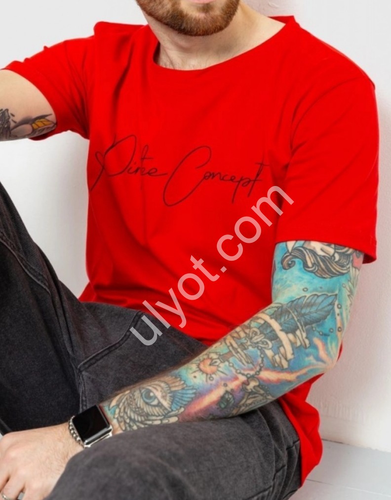 ФУТБОЛКА НАДПИСЬ (2XL-6XL) КРАСНЫЙ 