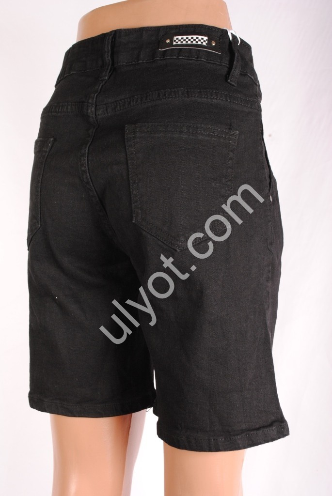 Фото 1 ШОРТЫ NEW JEANS (25-30) ЧЕРНЫЙ 3011