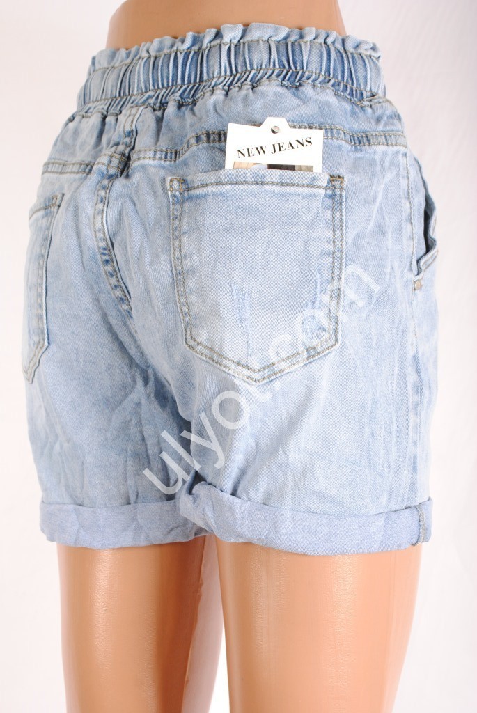 ШОРТЫ NEW JEANS (25-30) ГОЛУБОЙ 3018