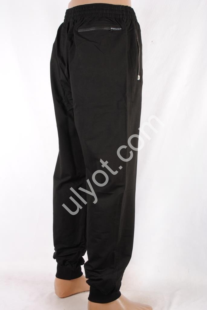 СПОРТ. ШТАНЫ N02 (56-64) МАНЖЕТ ЧЕРНЫЙ QD-5