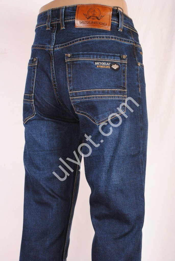 ДЖИНСЫ POKARO (29-38) СИНИЙ 906