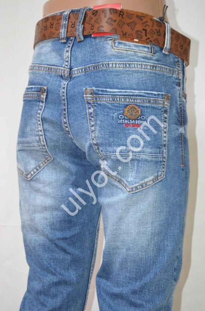 ДЖИНСЫ RESALSA (29-36) ГОЛУБОЙ 9682