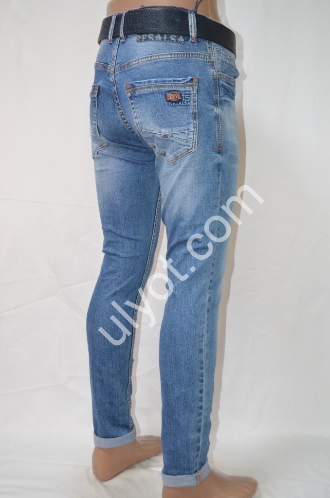 Фото 3 ДЖИНСЫ RESALSA (27-33) ГОЛУБОЙ 9653
