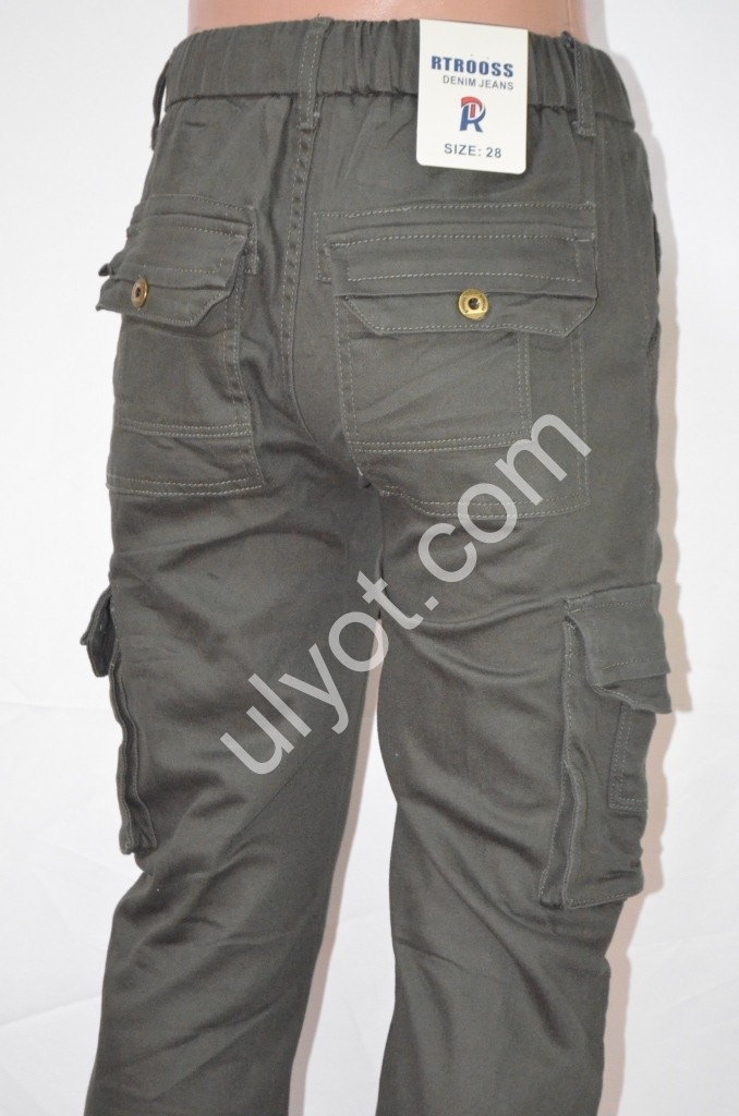 ДЖИНСЫ RTROOSS (28-34) ХАКИ 8073-2