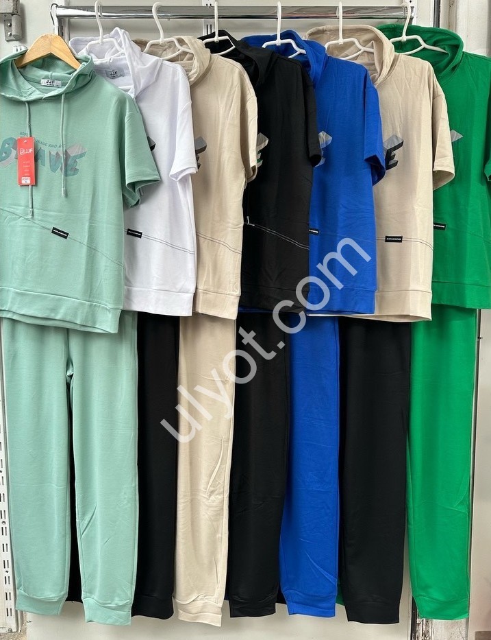 СПОРТ. КОСТЮМ (L-4XL) МАНЖЕТ ЭЛЕКТРИК 5013