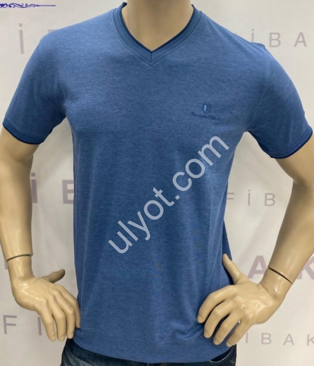 ФУТБОЛКА-2 (M-2XL) БЛАКИТНИЙ 8004