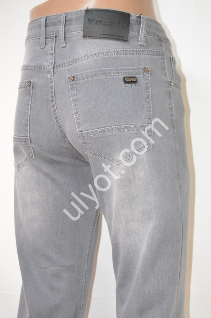 ДЖИНСЫ ATWOLVES (29-38) СЕРЫЙ 6683