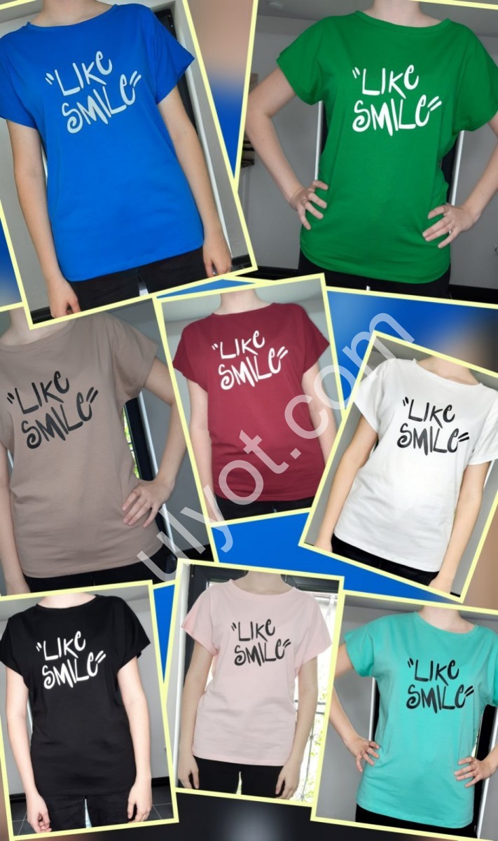 ФУТБОЛКА LIKE SMILE (L-XL) СИНИЙ 2301