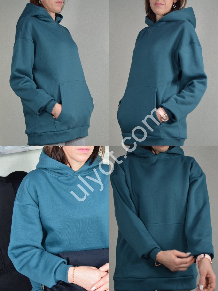 ХУДІ (OVERSIZE 44-52) МОРСЬКА ХВИЛЬ ФЛІС 30001