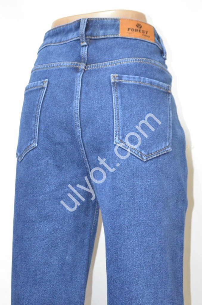 ДЖИНСИ FOREST JEANS (31-38) Т.СИНІЙ ФЛІС 3699