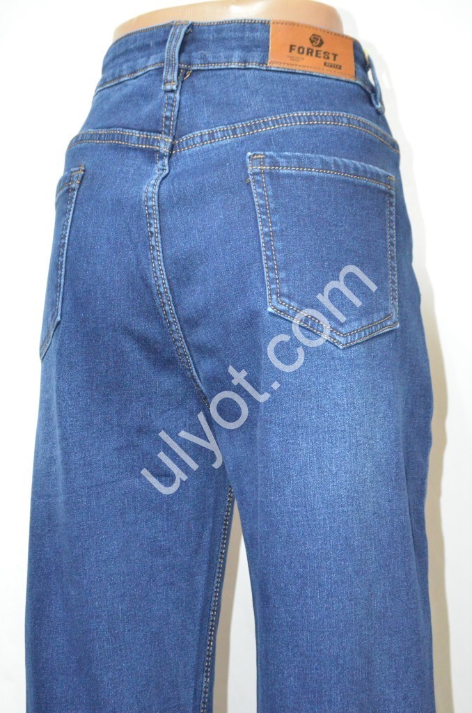 ДЖИНСЫ FOREST JEANS (32-42) СИНИЙ ФЛИС 3685