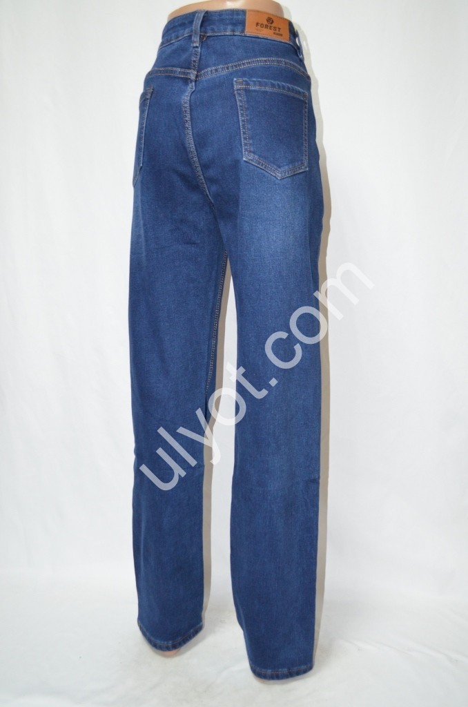 Фото 3 ДЖИНСИ FOREST JEANS (32-42) СИНІЙ ФЛІС 3685