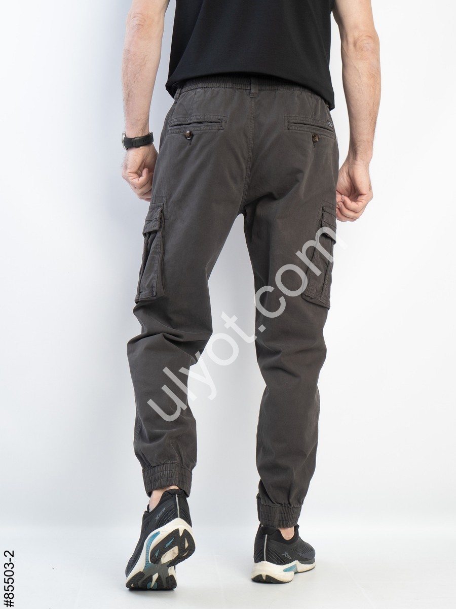 Фото 1 ДЖИНСЫ КАРГО (30-40) СЕРЫЙ 85503-2