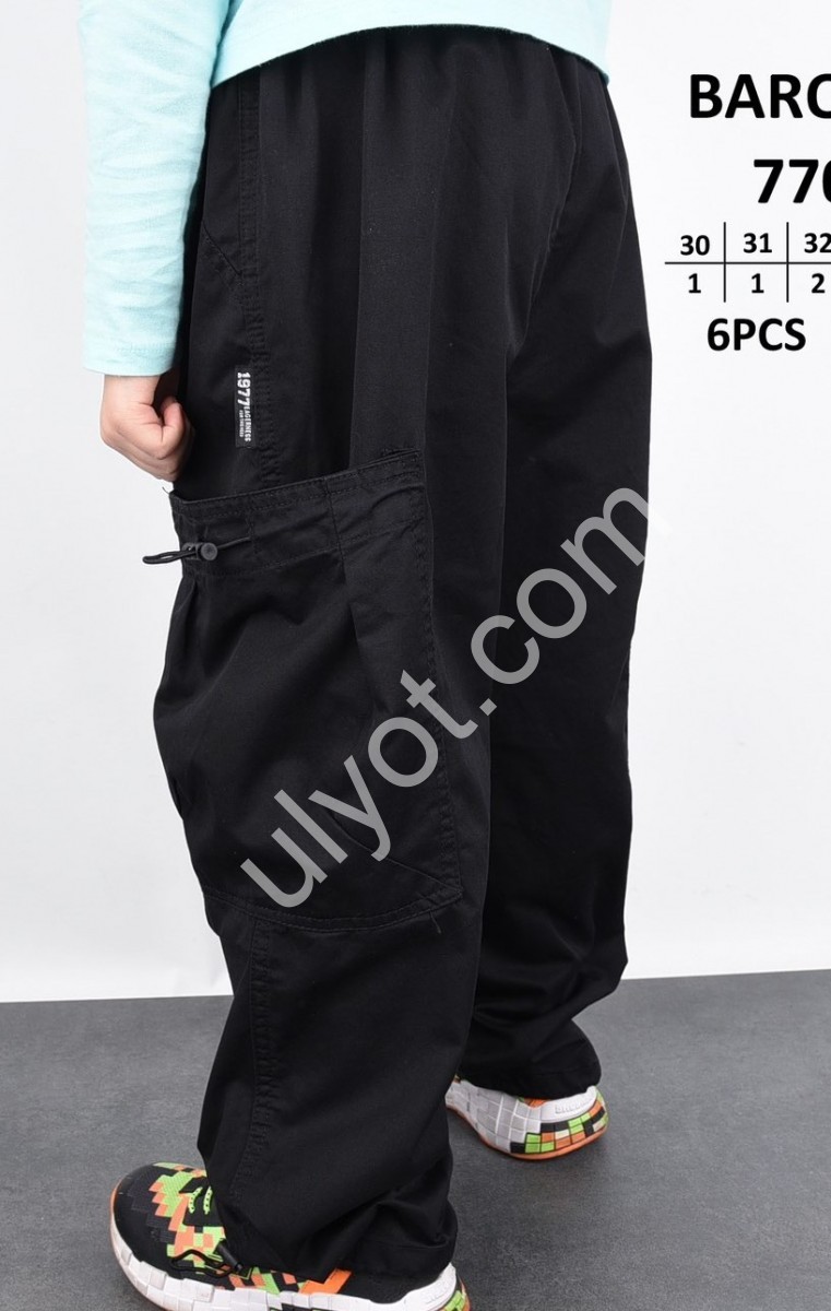 Фото 1 ДЖИНСИ BARON (30-35) ЧОРНИЙ 7702-1