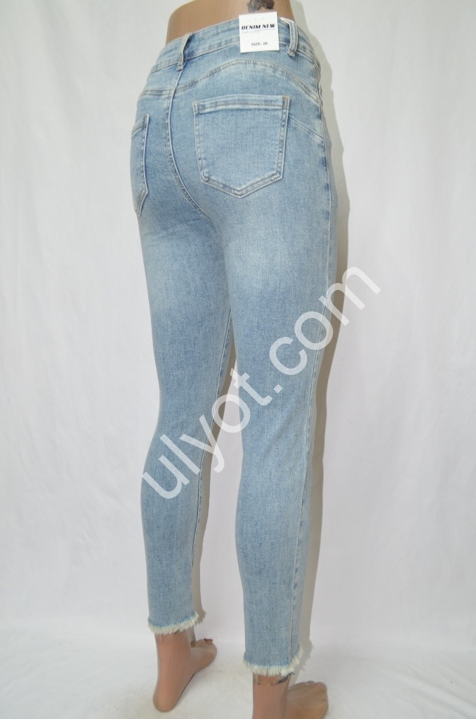 Фото 3 ДЖИНСЫ DENIM NEW (25-30) ГОЛУБОЙ 590