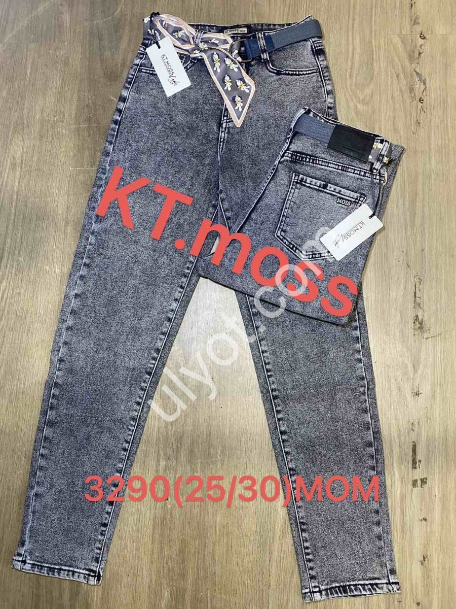 ДЖИНСЫ KT.MOSS (25-30) СЕРЫЙ 3290