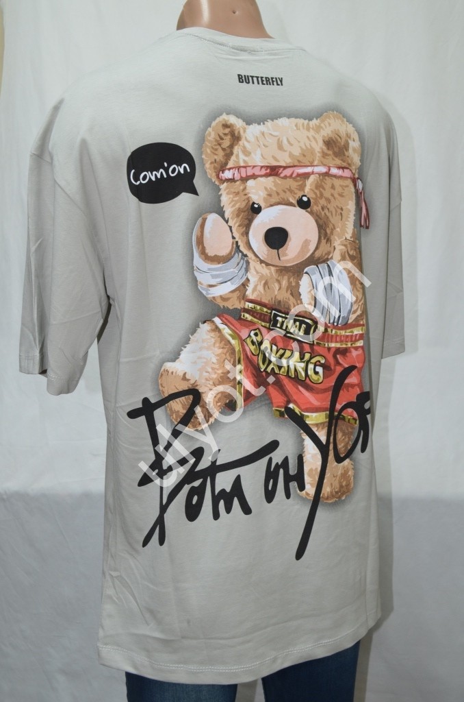 ФУТБОЛКА (S-2XL) СВ.СІРИЙ ОВЕРСАЙЗ 5098