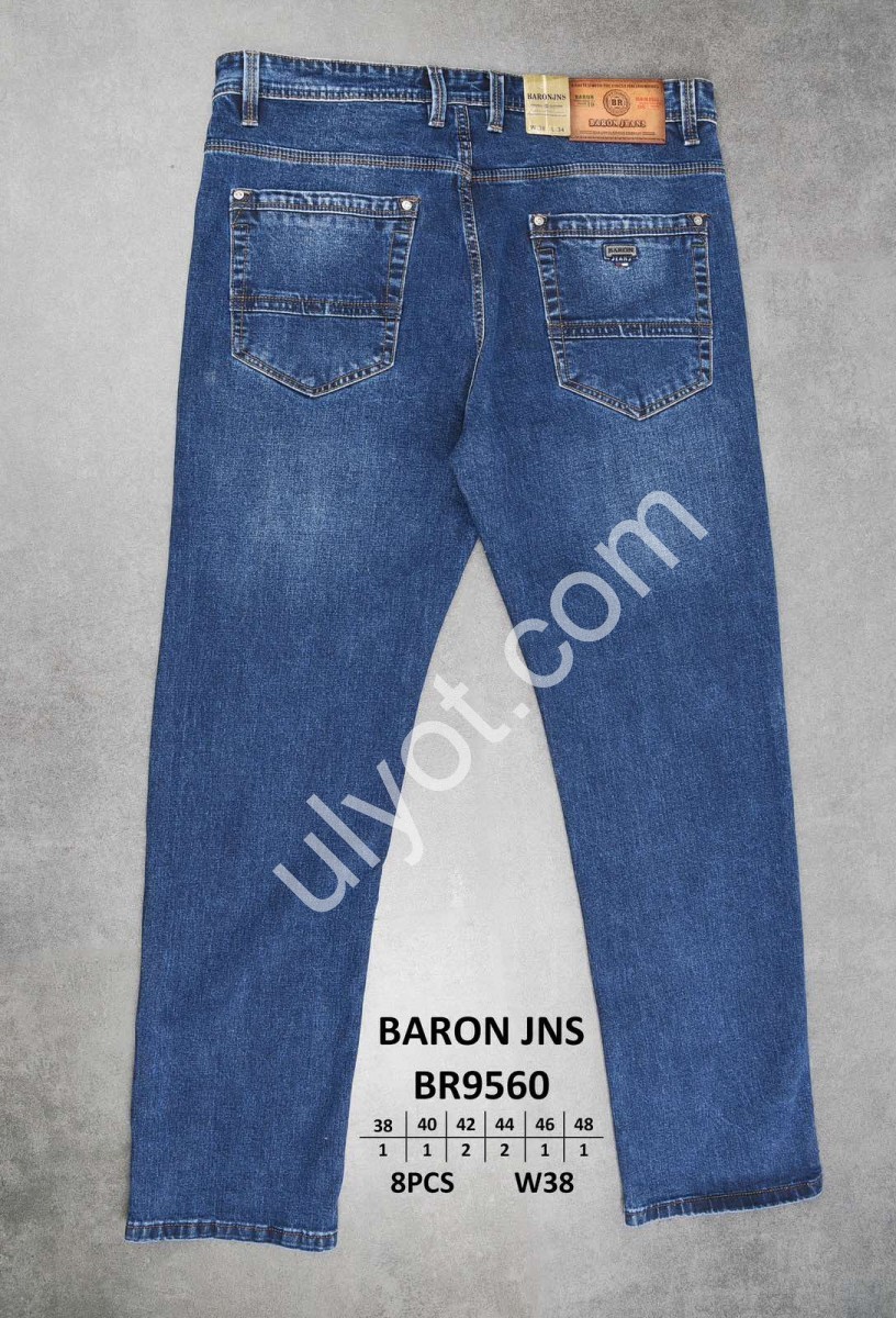 ДЖИНСИ BARON (38-48) Т.СИНІЙ 9560