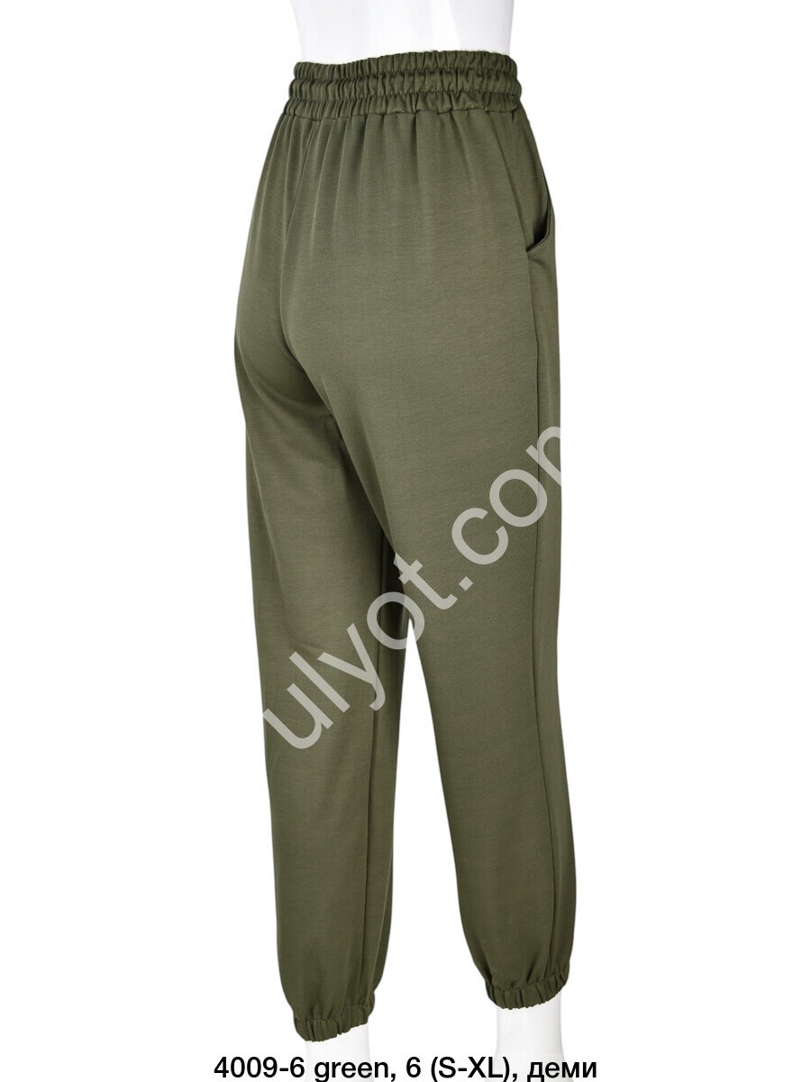 СПОРТ.ШТАНИ (S-XL) МАНЖЕТ ХАКІ 4009-6