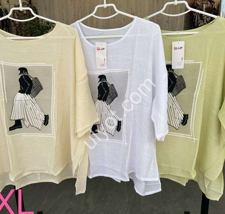 ФУТБОЛКА JJF (3XL-6XL) КРЕМ 362