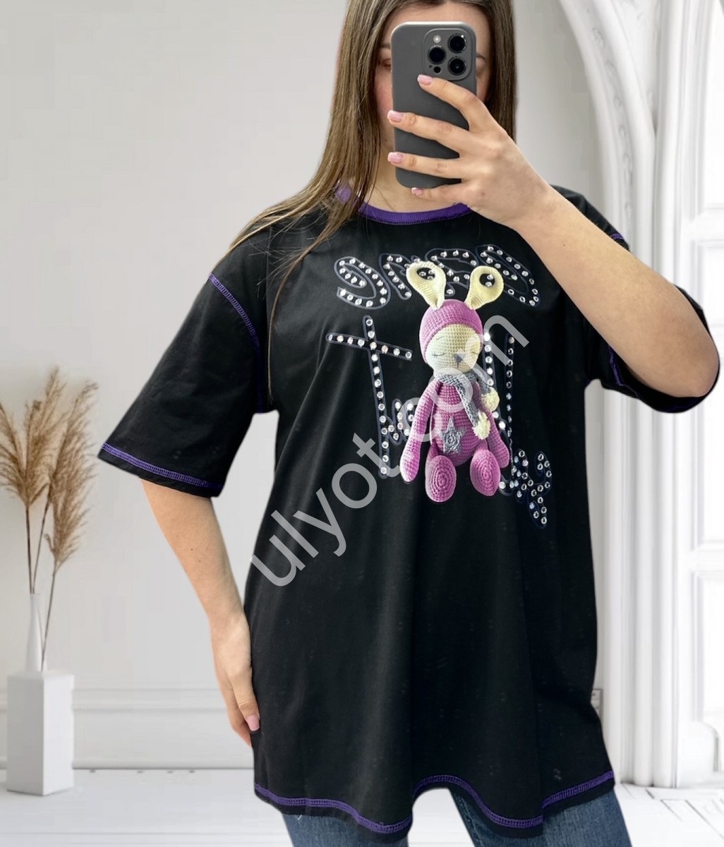 ФУТБОЛКА OVERSIZE (50-62) МІКС 25104