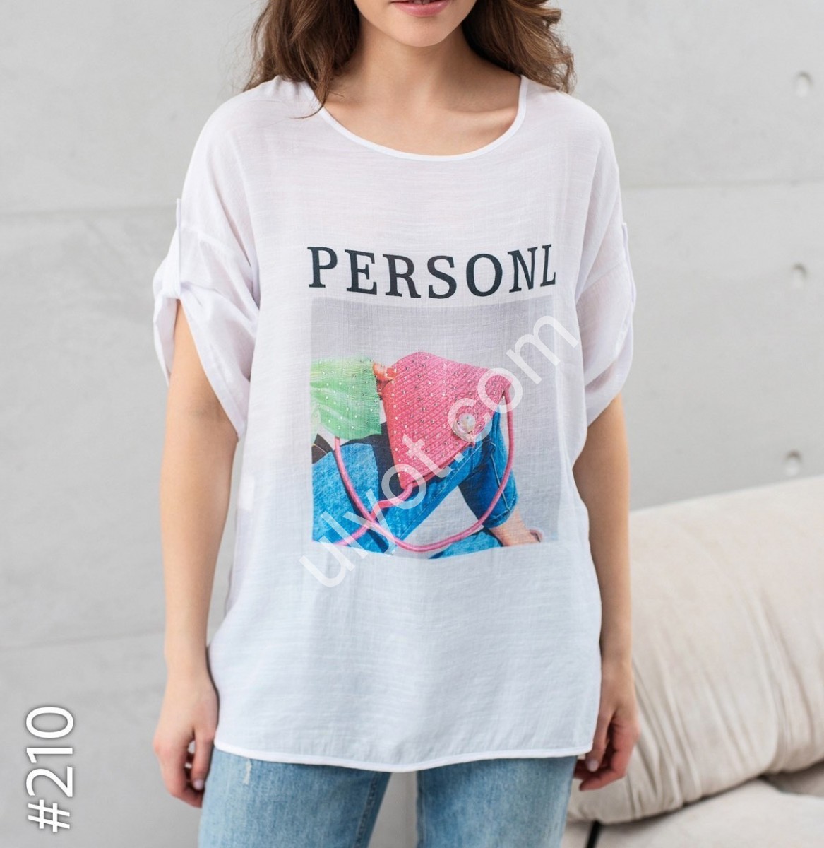 ФУТБОЛКА PERSONAL (XL-4XL) БІЛ 210