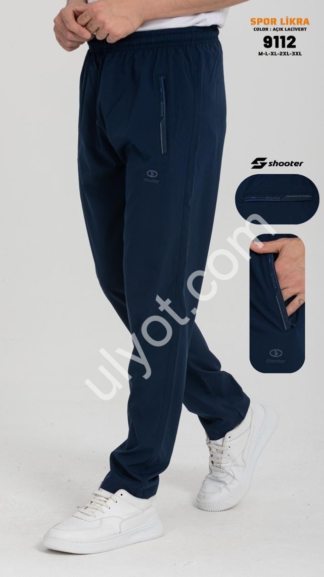 СПОРТ. ШТАНЫ (M-3XL) ЧЕРНЫЙ 9112