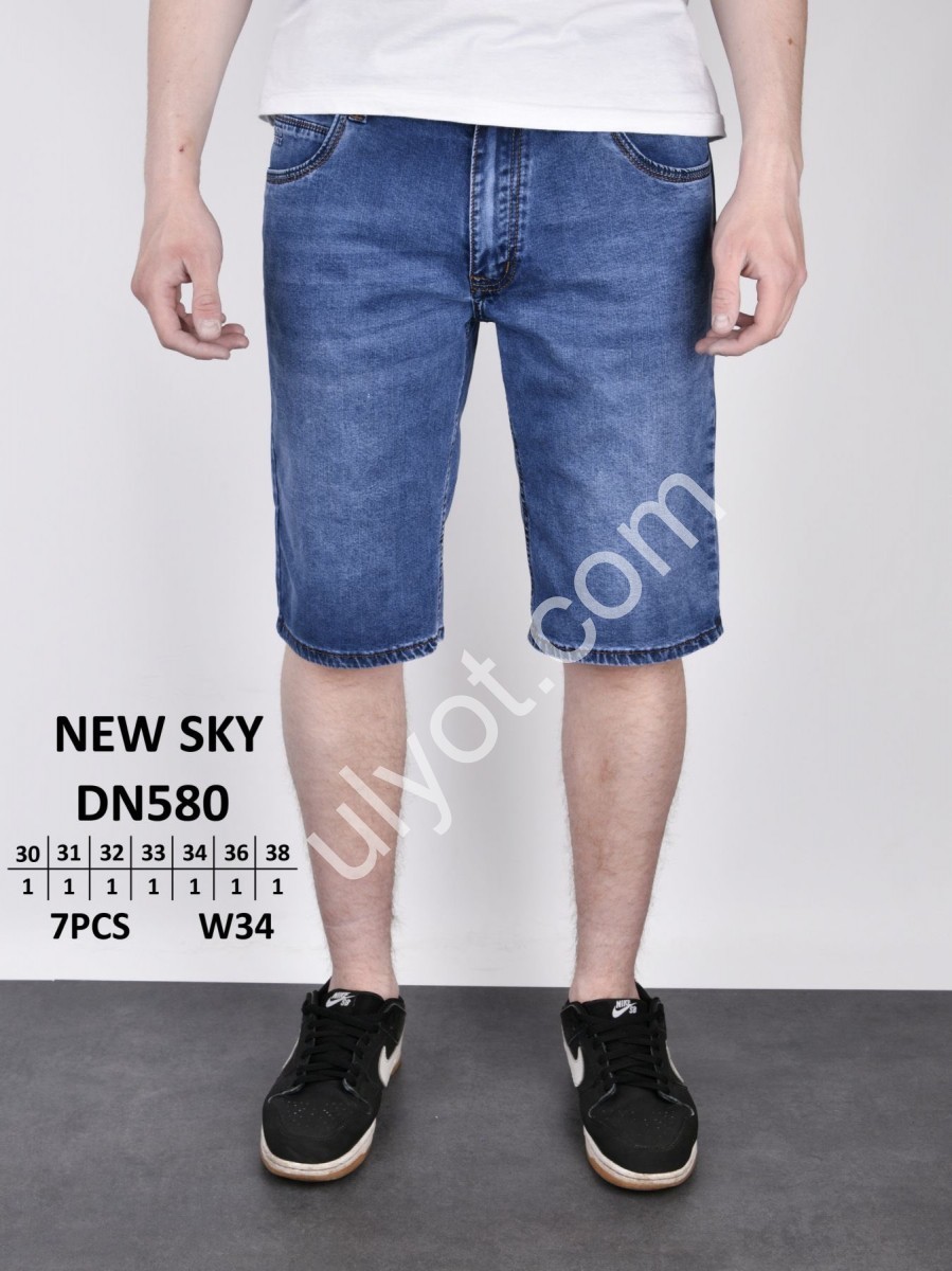 ШОРТИ NEW SKY (30-38) СИНІЙ 580