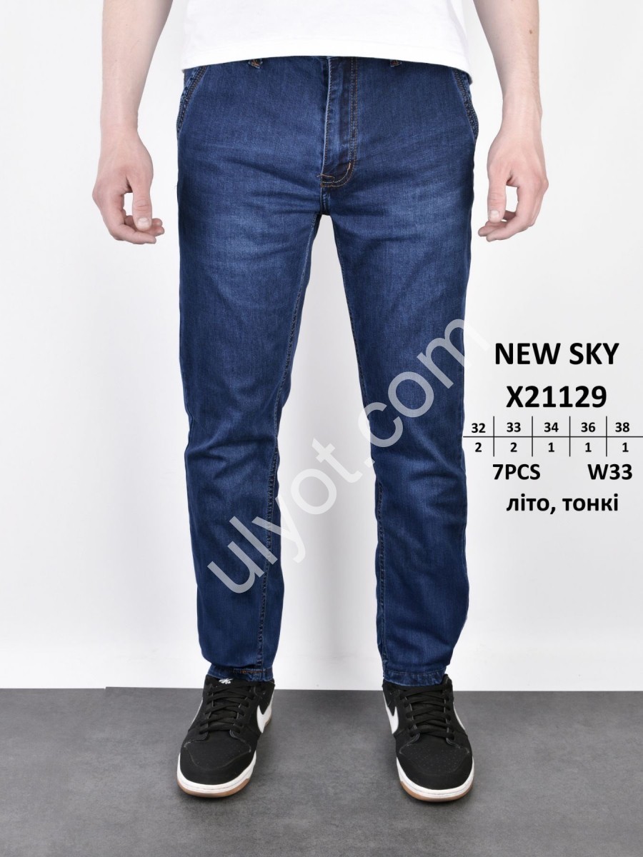ДЖИНСИ NEW SKY (32-38) Т.СИНІЙ 21129