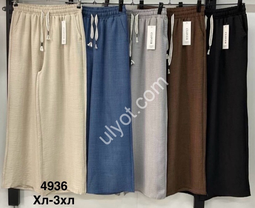 ШТАНИ (XL-3XL) ЧОРНИЙ 4936