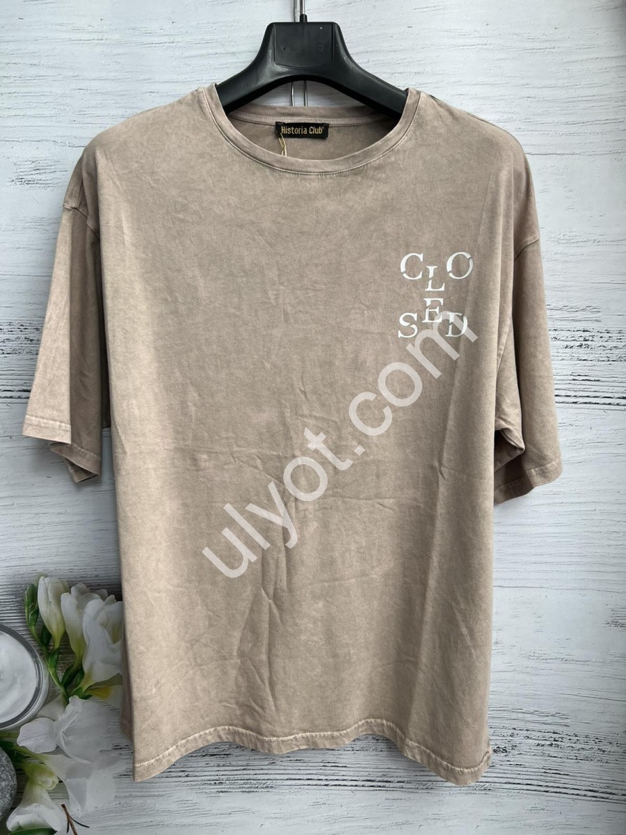 ФУТБОЛКА CLOSED (OVER SIZE) МОЛОЧНЫЙ 