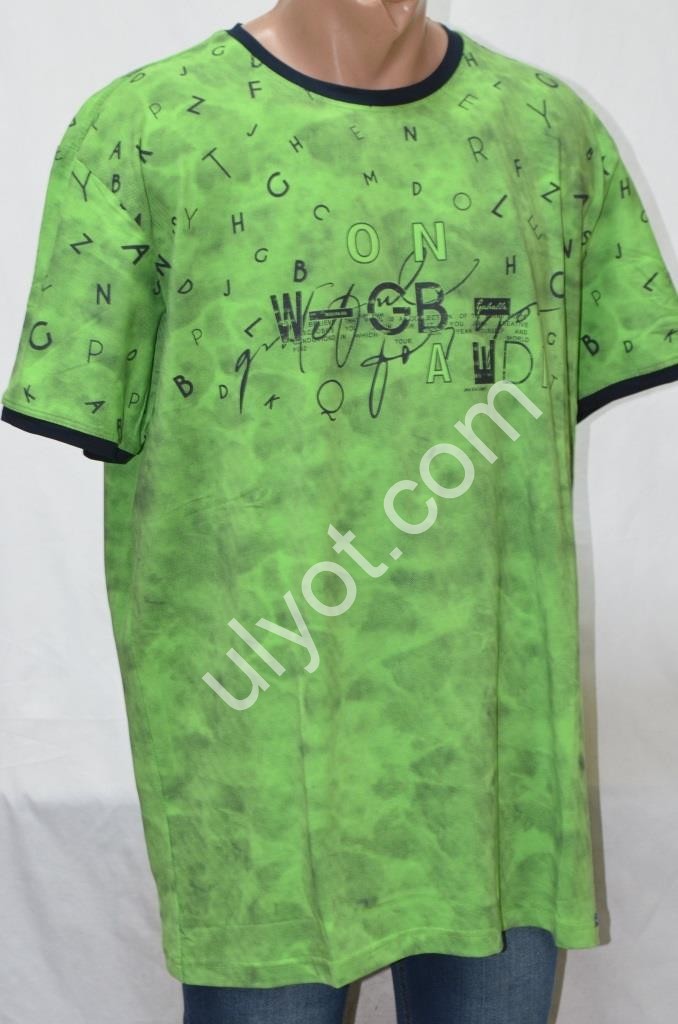 ФУТБОЛКА-90 (2XL-5X) САЛАТОВИЙ 5990