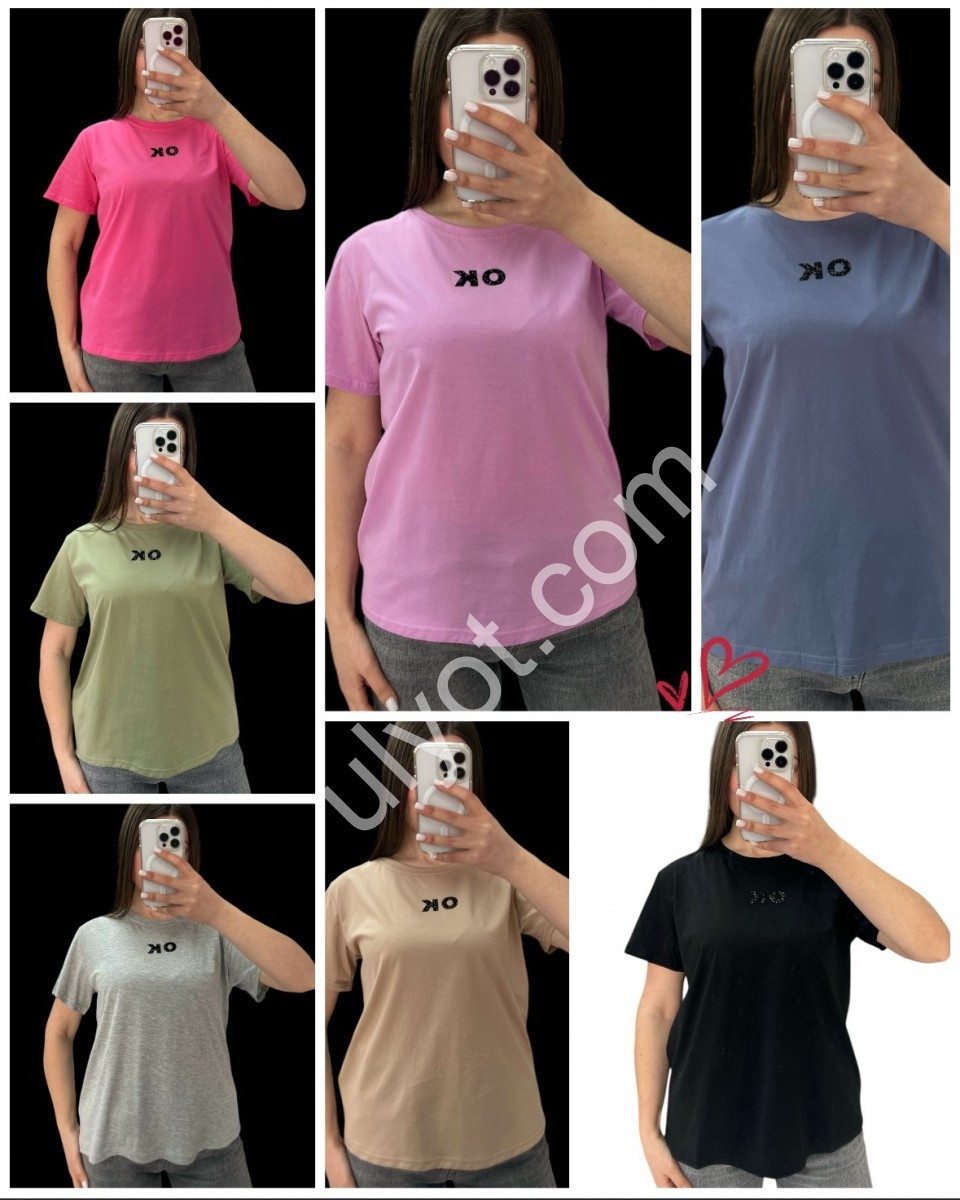 ФУТБОЛКА OK (S-L) МИКС 25075