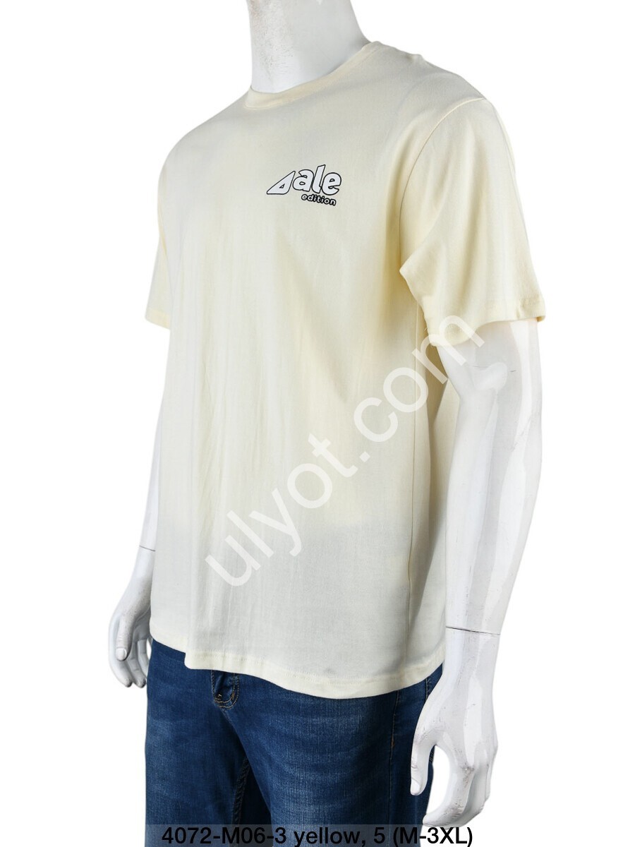 ФУТБОЛКА ALE-3 (M-3XL) СВ.ЖЕЛТЫЙ 4072