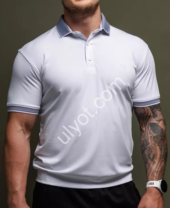 ФУТБОЛКА (M-2XL) БЕЛЫЙ 8003