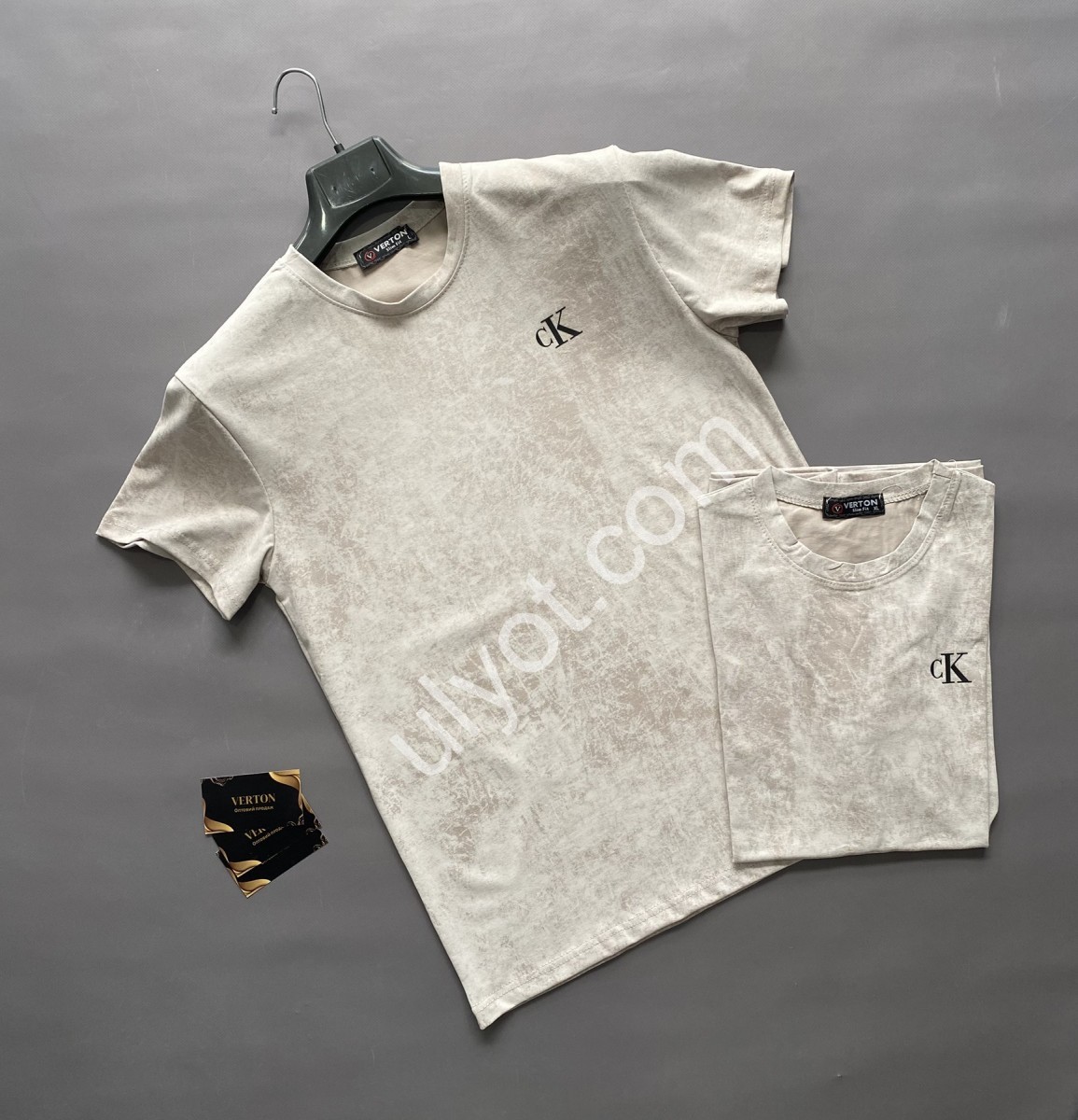 ФУТБОЛКА C22 (S-2XL) СВ.МОЛОЧНЫЙ 444
