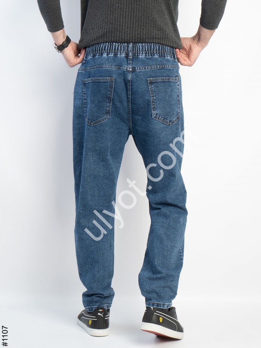 ДЖИНСИ GAXGAX MOM (32-38) СИНІЙ 1107