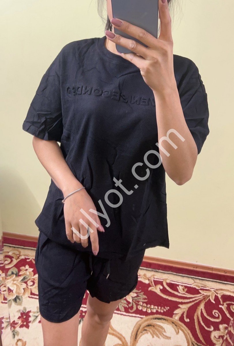 КОСТЮМ (M-XL) ЧОРНИЙ 20258
