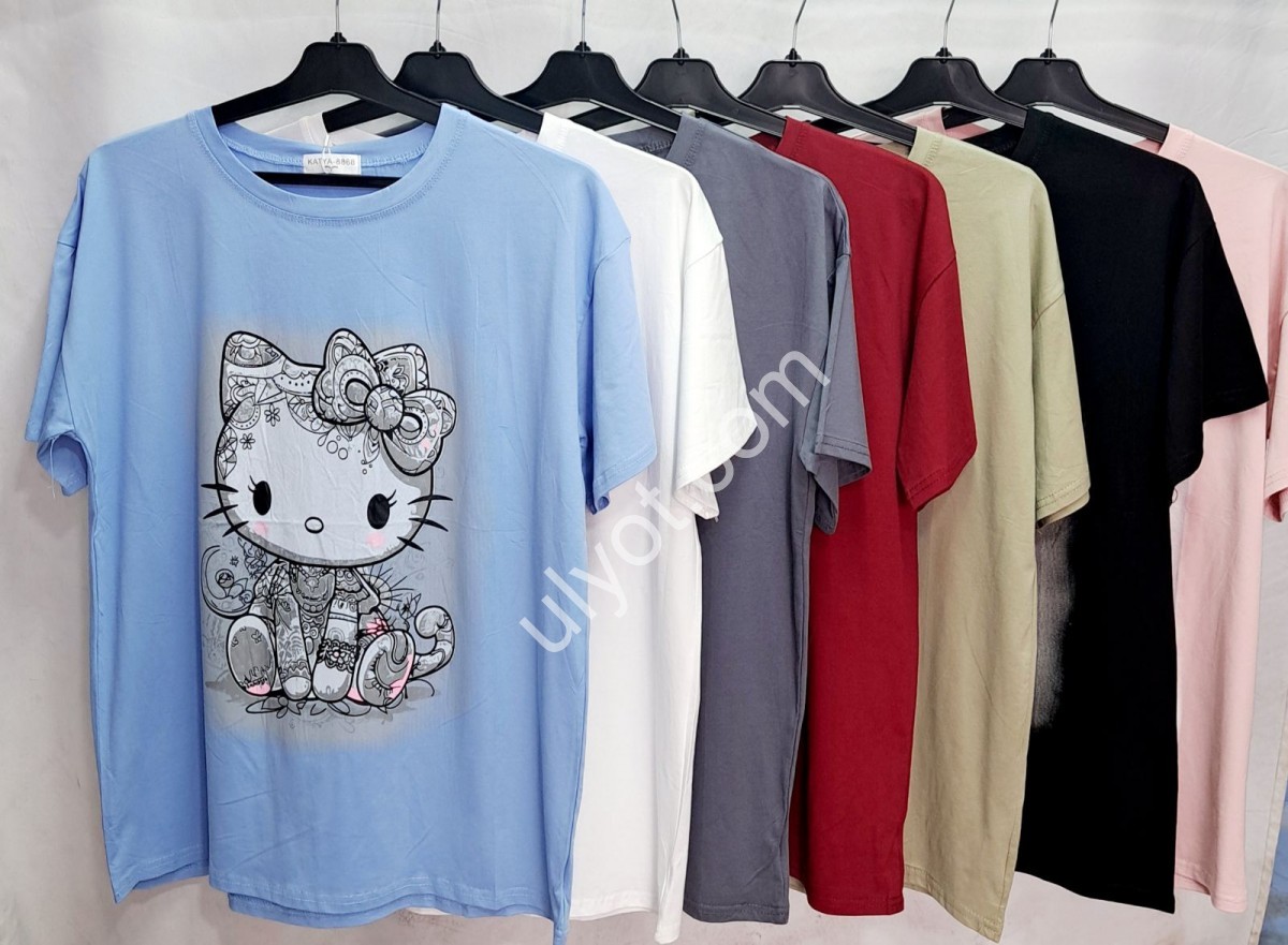 ФУТБОЛКА HELLO KITTY (ONE SIZE 48/54) ЧЕРНЫЙ 0107