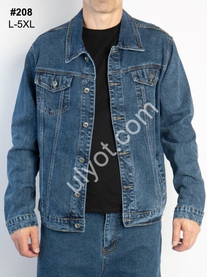 КУРТКА GAXGAX (L-5XL) СИНІЙ 208