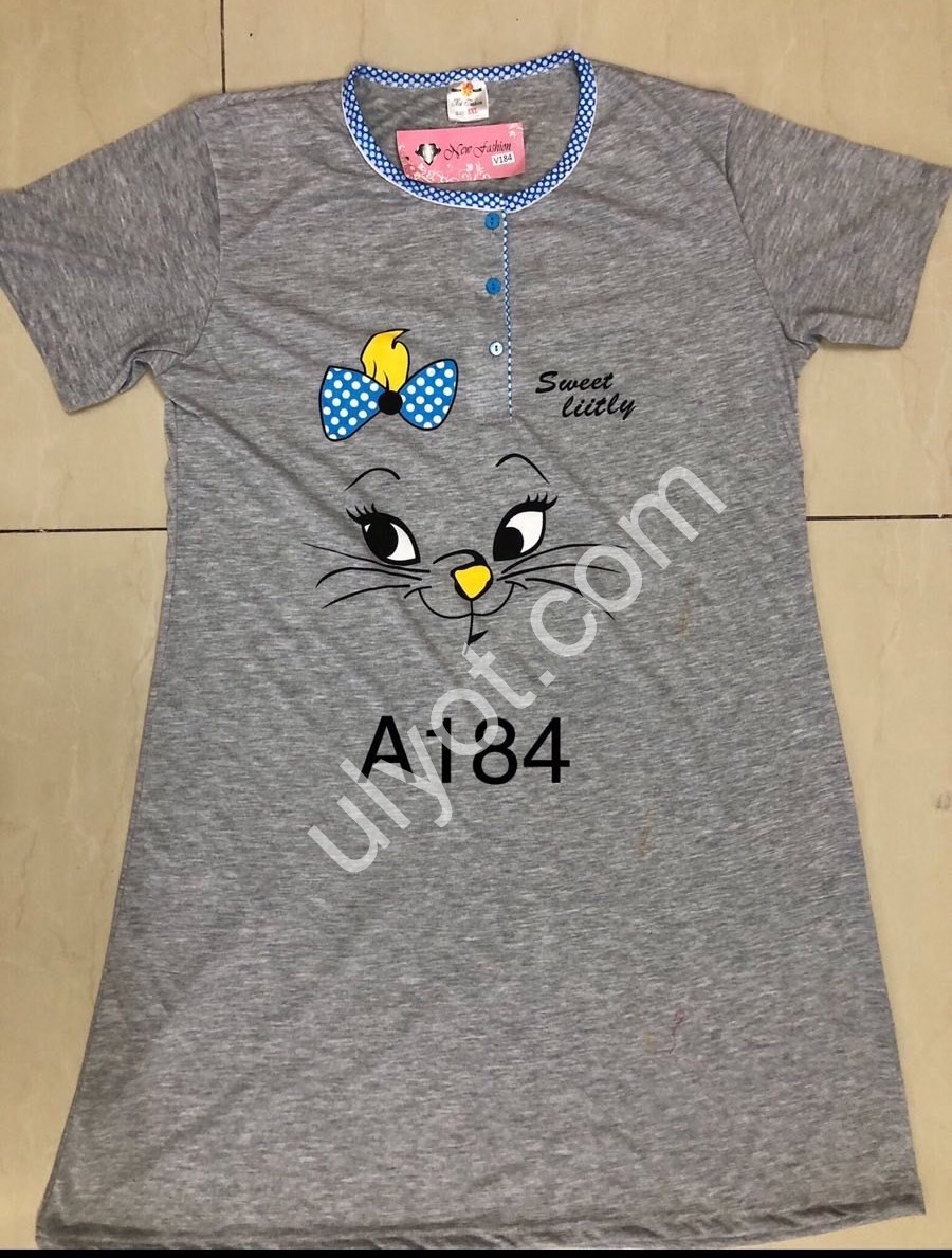 ПИЖАМА (XL-5XL) СЕРЫЙ A184