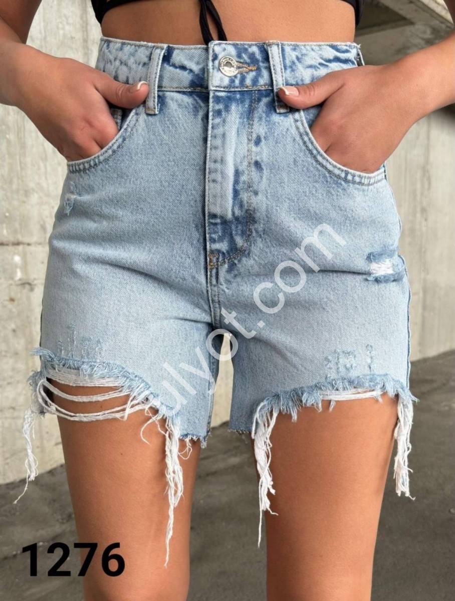 ШОРТЫ WOMAN DENIM (34-40) ГОЛУБОЙ 1276