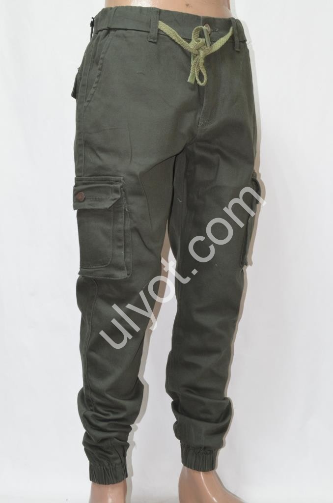 ДЖИНСЫ RTROOSS (29-36) Т.ЗЕЛЕНЫЙ 8075-2
