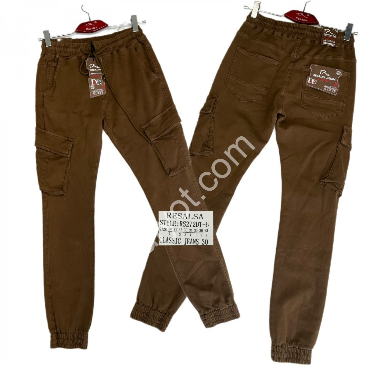 ДЖИНСИ RESALSA (30-38) КОРИЧНЕВИЙ-2 RS272
