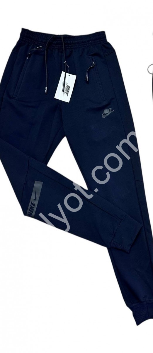 СПОРТ.ШТАНЫ N02 (38-46) МАНЖЕТ Т.СИНИЙ 