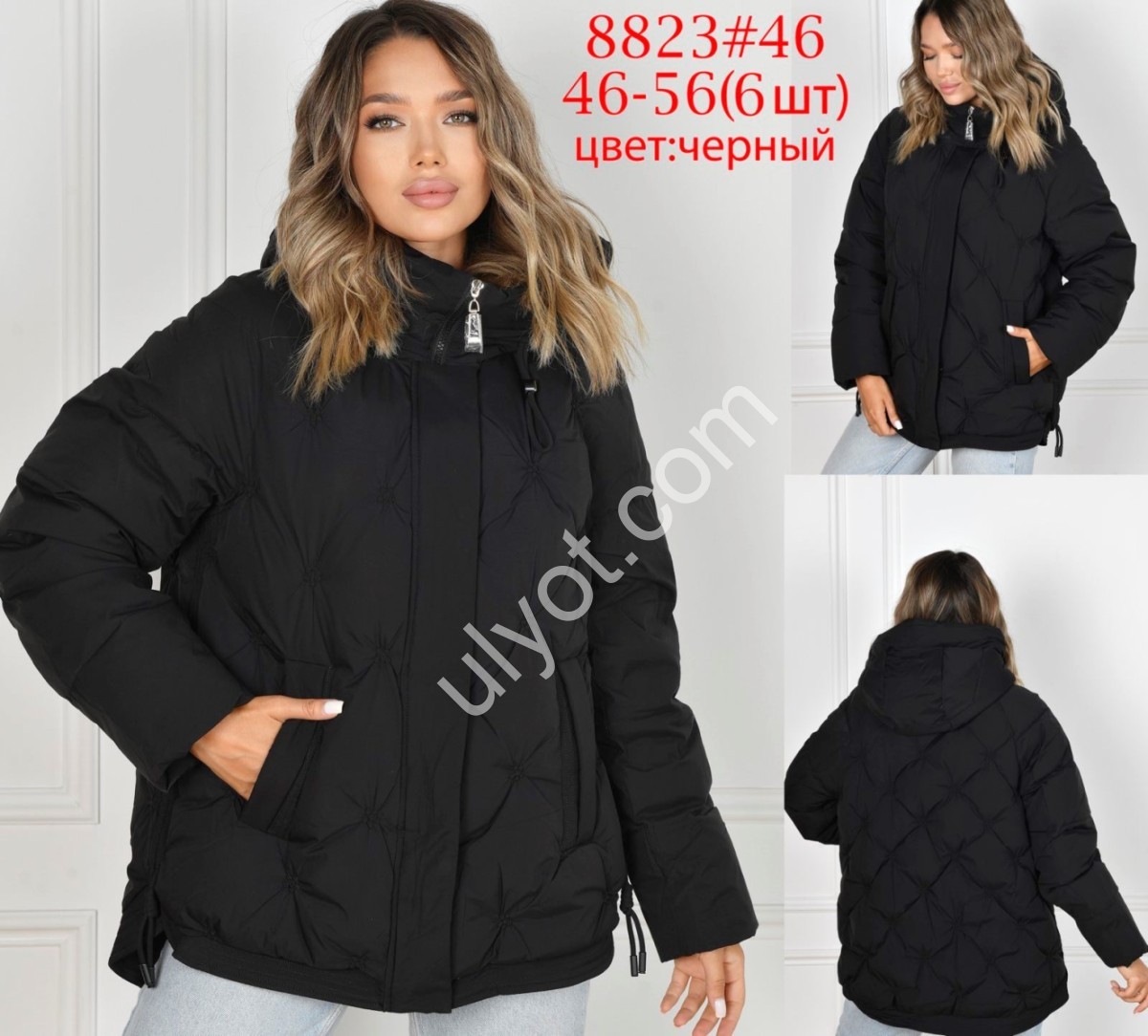 КУРТКА ANNACOCO (46-56) ЧЕРНЫЙ 8823