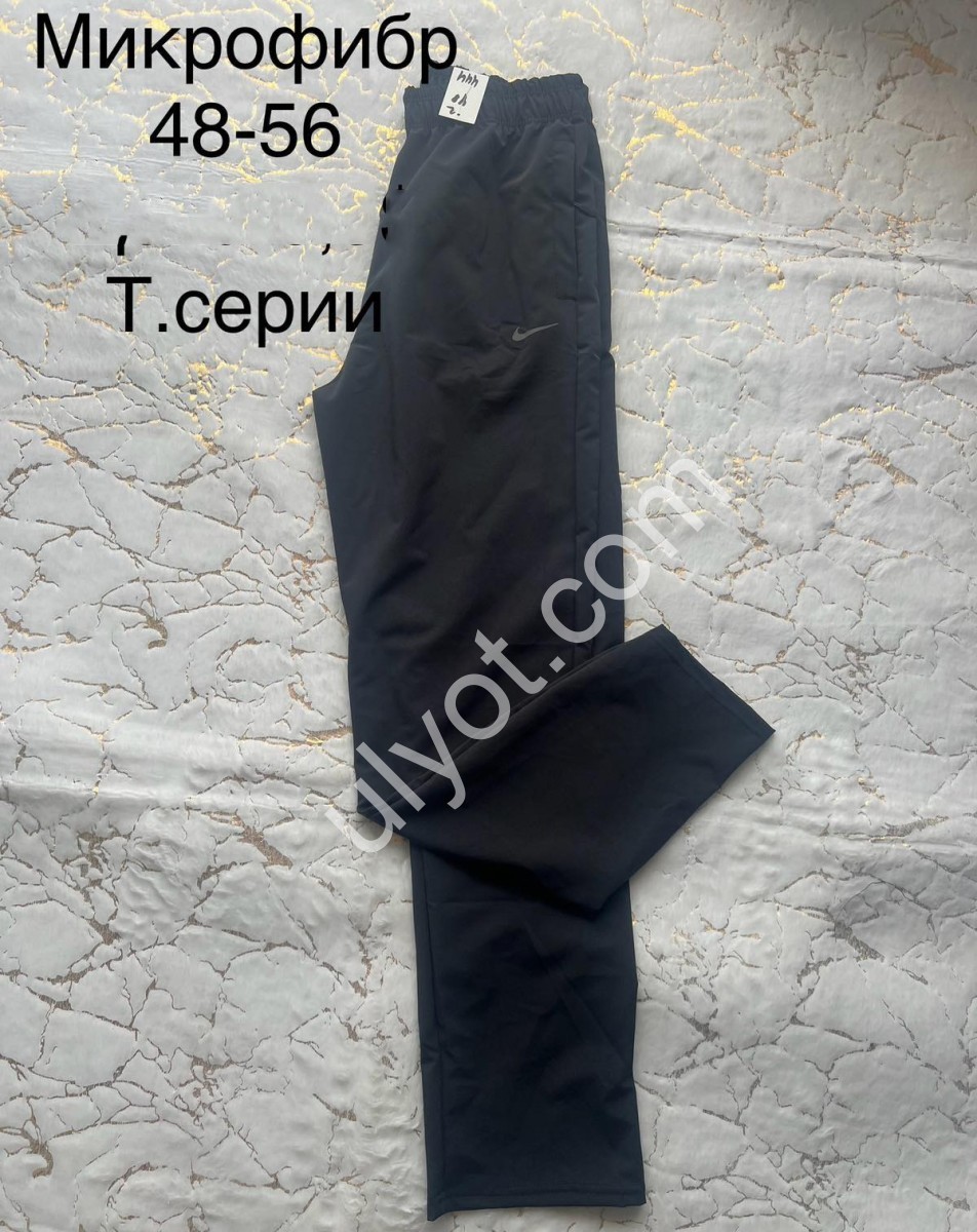 СПОРТ.ШТАНЫ N02 (48-56) ПРЯМОЙ Т.СЕРЫЙ 