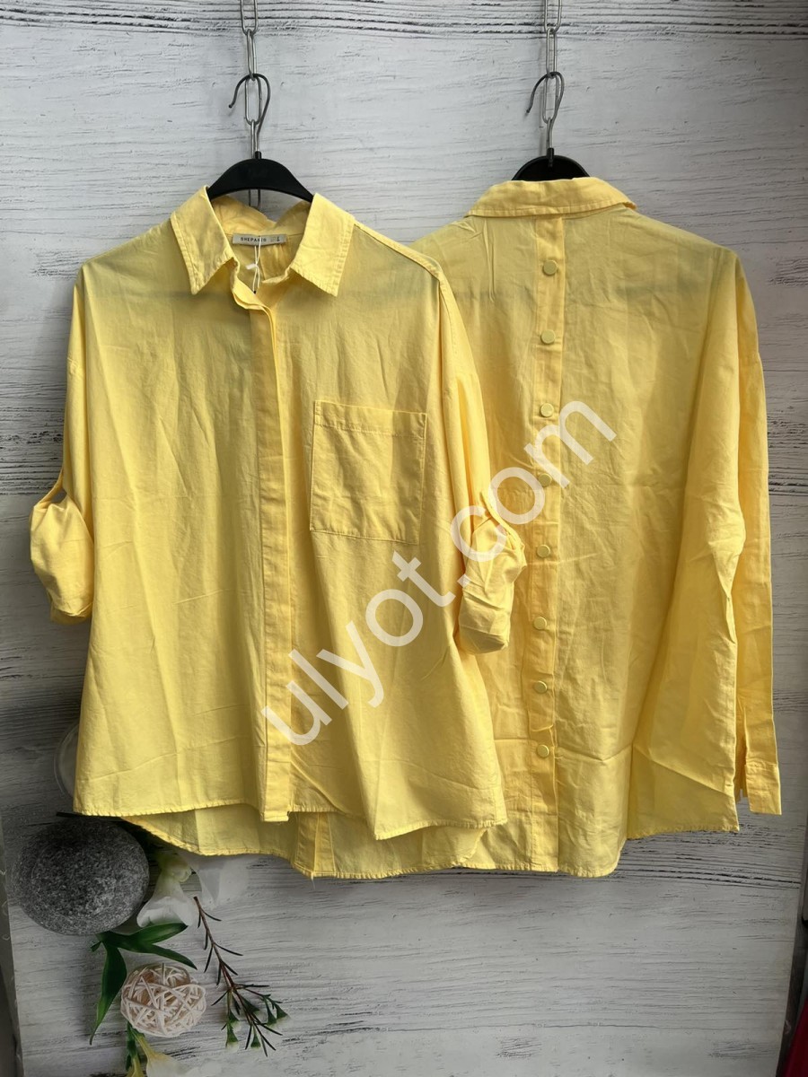 РУБАШКА-06 (S-L) ЖЕЛТЫЙ 