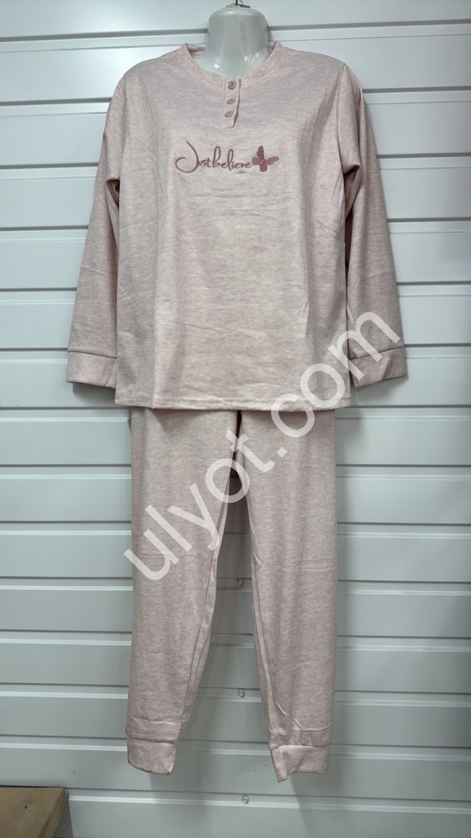 ПИЖАМА (M-3XL) БЕЖЕВЫЙ 70218