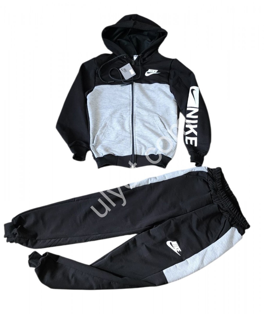 СПОРТ.КОСТЮМ N02 (26-34) МАНЖЕТ СВЕТЛЫЙ+ЧЕРНЫЙ 